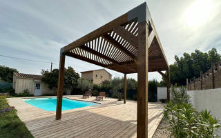 Une pergola design en bois